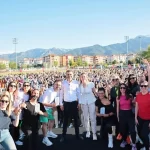 Kadınların ritmi Denizli’ye enerji kattı