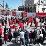 Konya meydanlarında mehter coşkusu
