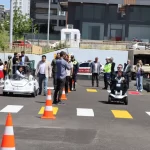 Öğrencilere uygulamalı trafik eğitimi