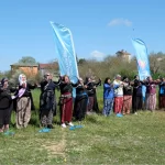Şalvarlı sporla sağlıklı yaşama renkli farkındalık