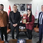 Ağrı’da Müdür Çelebi, genç yetenek Lavin Türfent’i ağırladı