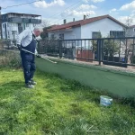 Kocaeli Çayırova’daki parkların duvarlarında bakım çalışması