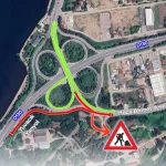 Kocaeli’de Başiskele istikametinde yol çalışması