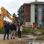 Yenimuhacir TOKİ konutlarında doğal gaz meşalesi yanıyor